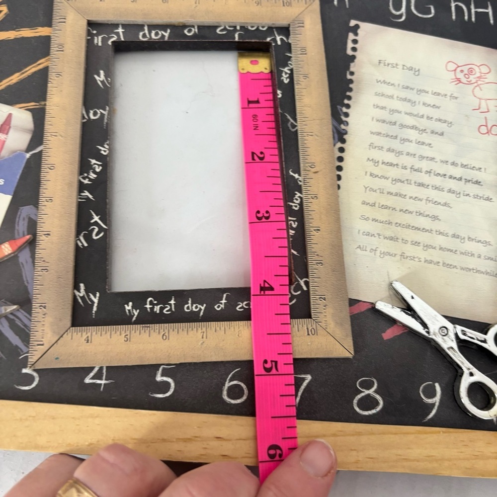 Chalkboard School Photo Theme Picture Frame 8 x 10 3D - Picture 6 of 9